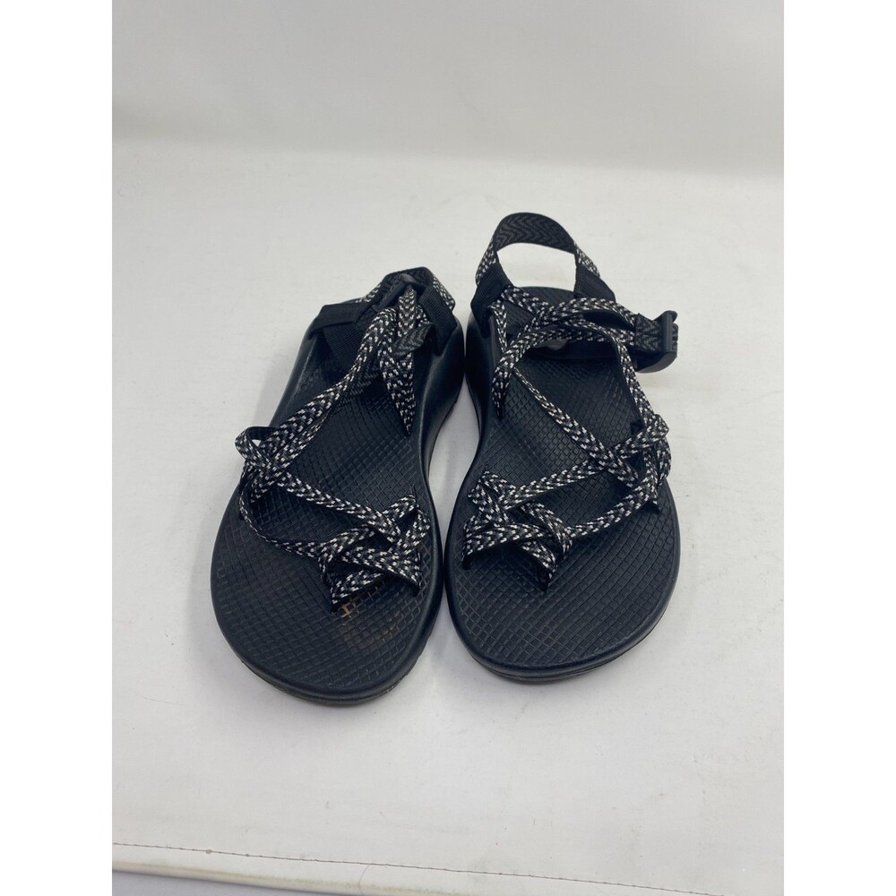 Chaco Z Womens Size 7 Shoes Black White Slides Adjustable Outdoor Hiking Sandals